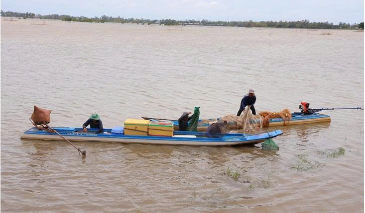 Lũ trên sông Cửu Long đạt đỉnh, nguy cơ ngập lụt vùng trũng thấp vẫn cao - Ảnh 1. Lũ trên sông Cửu Long đạt đỉnh, nguy cơ ngập lụt vùng trũng thấp vẫn cao - Ảnh 1.