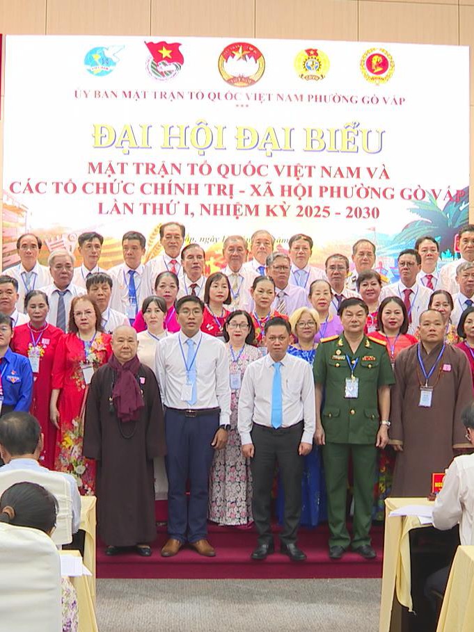 Phường Gò Vấp tổ chức Đại hội đại biểu MTTQ Việt Nam và các tổ chức chính trị - xã hội phường nhiệm kỳ 2025 - 2030