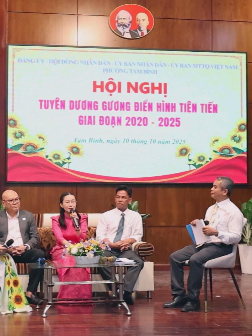 Phường Tam Bình tuyên dương 142 tập thể, cá nhân điển hình tiên tiến giai đoạn 2020 - 2025