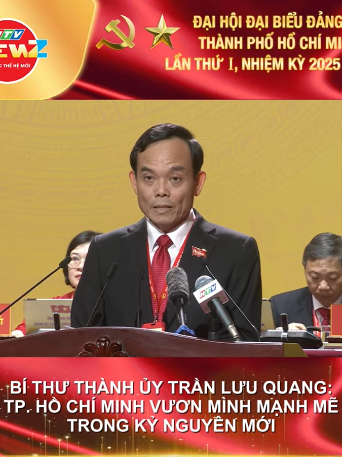 Phát biểu của Bí thư Thành ủy Trần Lưu Quang tại Đại hội Đảng bộ TP. Hồ Chí Minh