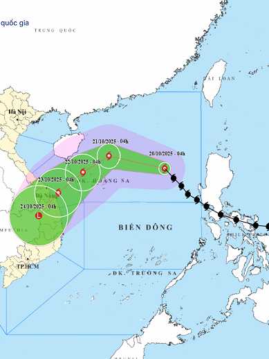 Cơn bão số 12 mạnh lên, lũ trên các sông từ Quảng Trị đến Quảng Ngãi có khả năng vượt báo động 3