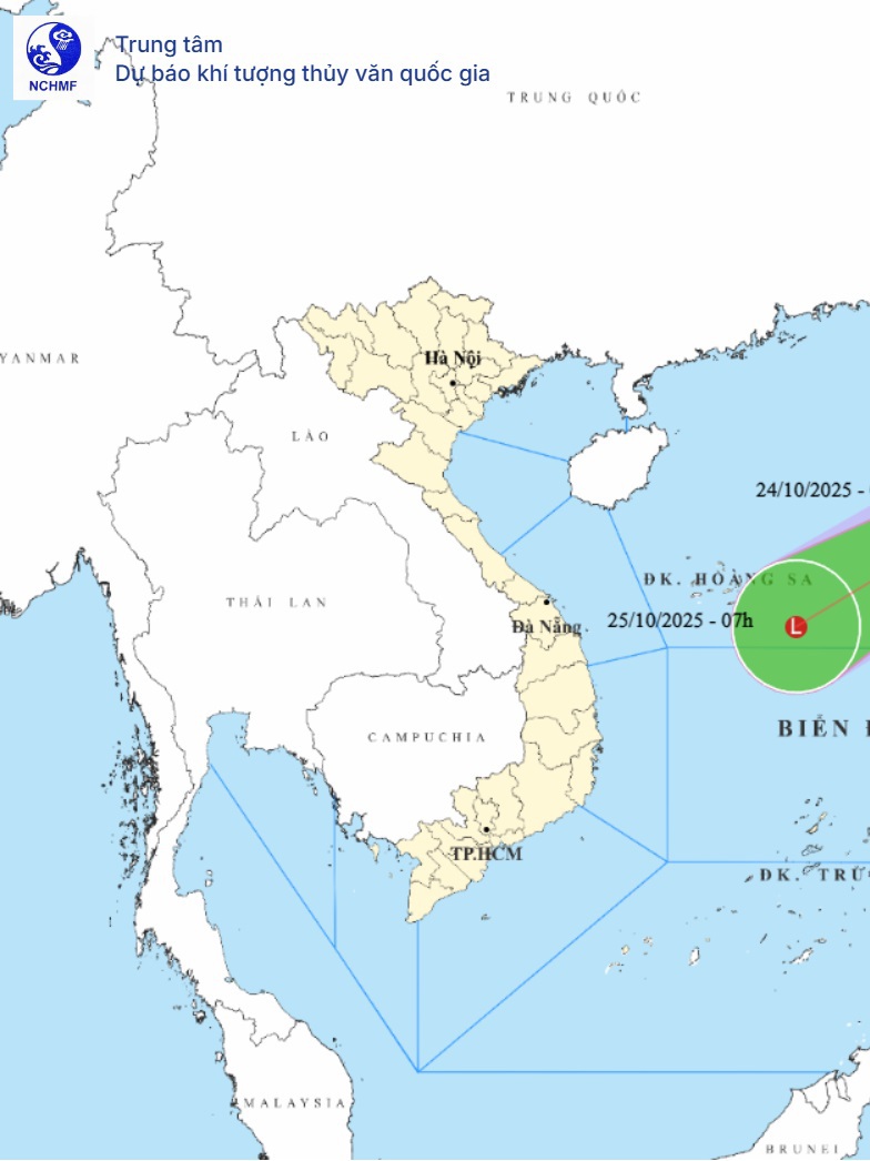 Tin áp thấp nhiệt đới gần Biển Đông