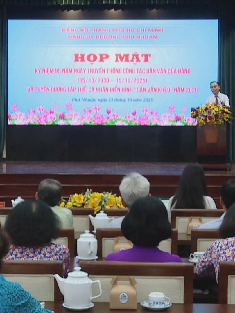 Phường Phú Nhuận tuyên dương điển hình “Dân vận khéo” năm 2025