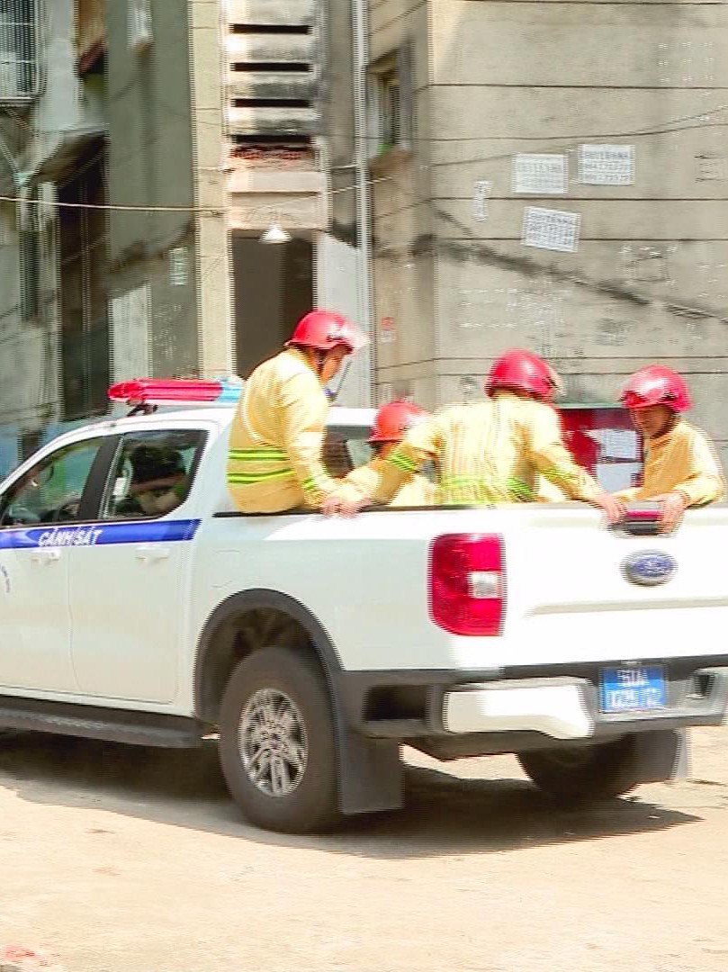 Diễn tập phương án chữa cháy và cứu nạn, cứu hộ tại Cư xá Thanh Đa, phường Bình Quới