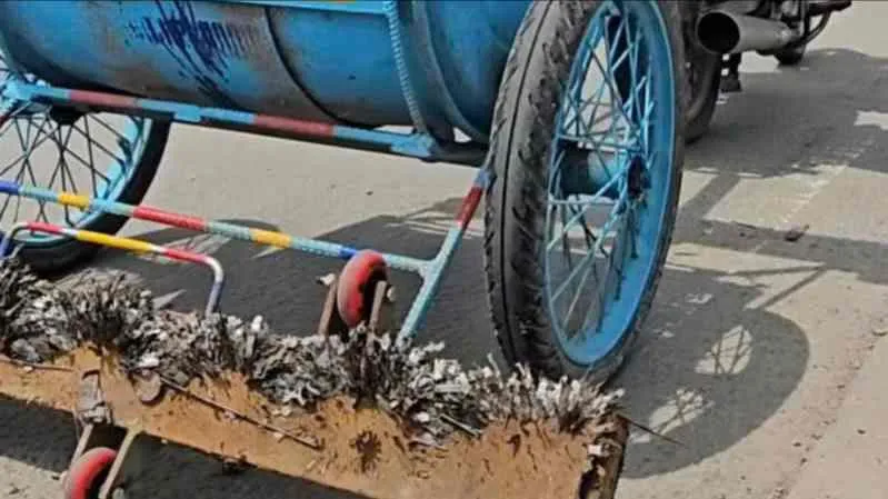 Tái diễn nạn rải đinh trên Quốc lộ 1K