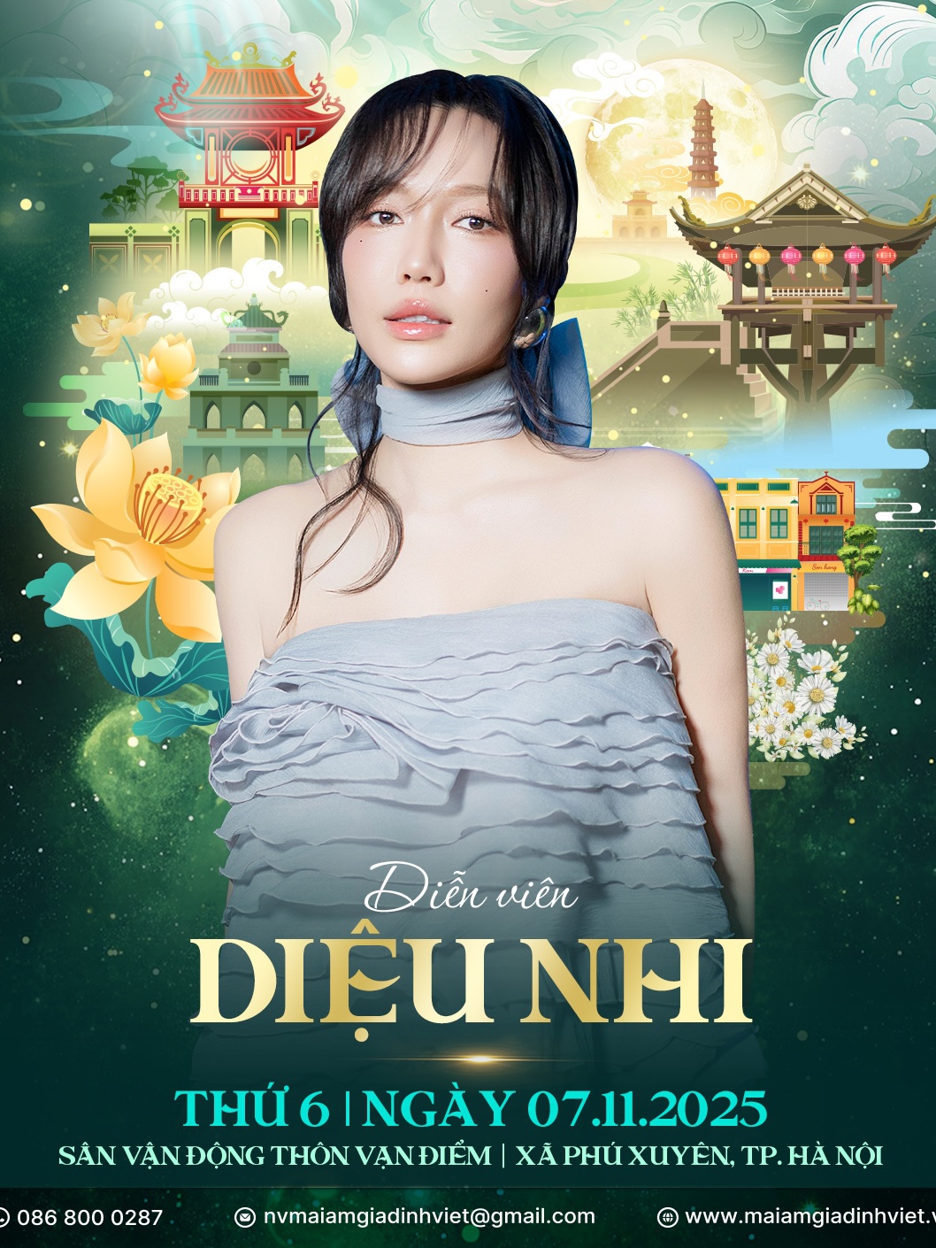 Thành Trung, Huỳnh Lập, Diệu Nhi tham gia "Mái ấm gia đình Việt" tại Hà Nội