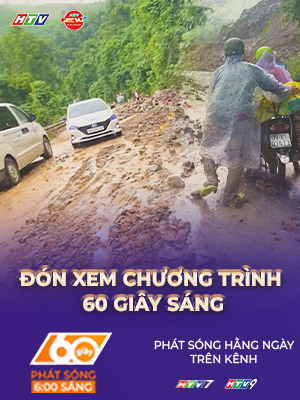 Chương trình 60 Giây ngày 29/10/2025 | Sạt lở Đèo Khánh Sơn (Khánh Hòa): Tỉnh lộ 9 ách tắc nhiều điểm do mưa lớn