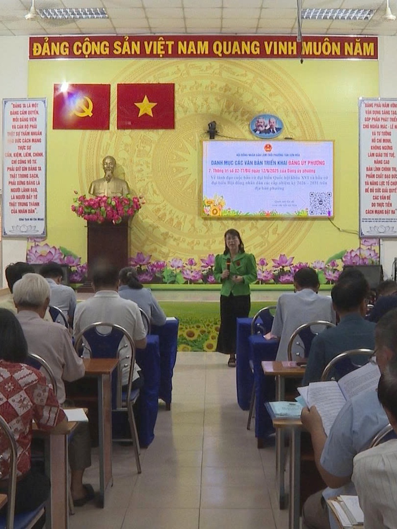 Phường Tân Sơn Hòa triển khai công tác bầu cử Quốc hội và Hội đồng nhân dân các cấp