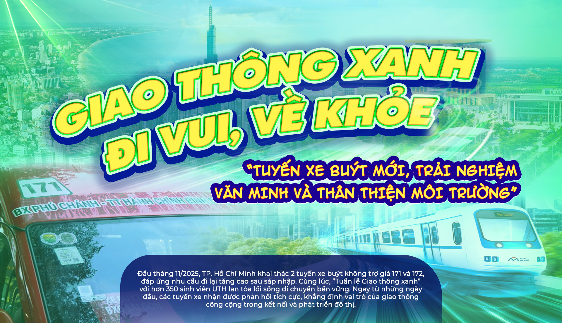 Tuyến xe buýt mới, trải nghiệm văn minh và thân thiện môi trường