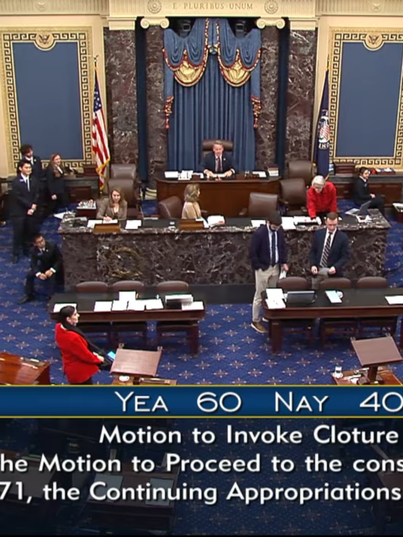 Thượng viện Mỹ thông qua thủ tục bước đầu thỏa thuận mở cửa chính phủ trở lại