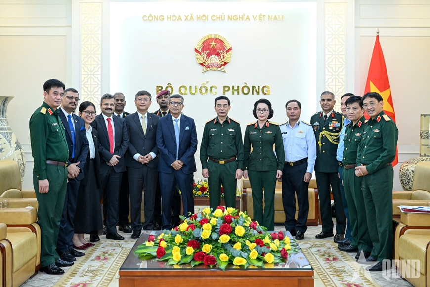 Đại tướng Phan Văn Giang tiếp Thư ký Quốc phòng Ấn Độ - Ảnh 3.