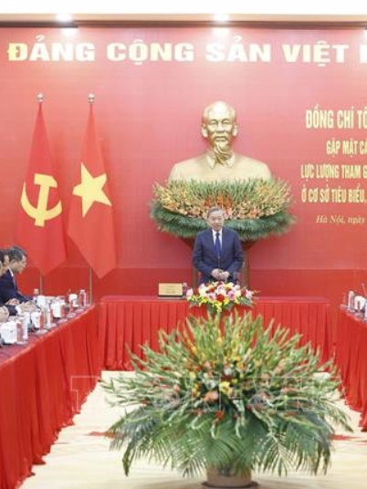 Tổng Bí thư Tô Lâm gặp mặt các tập thể, cá nhân tham gia bảo vệ an ninh, trật tự ở cơ sở tiêu biểu, xuất sắc