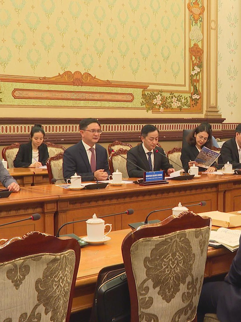 Phó Chủ tịch Ủy ban Nhân dân TP. Hồ Chí Minh Nguyễn Mạnh Cường tiếp Đoàn Đại biểu Nhật Bản