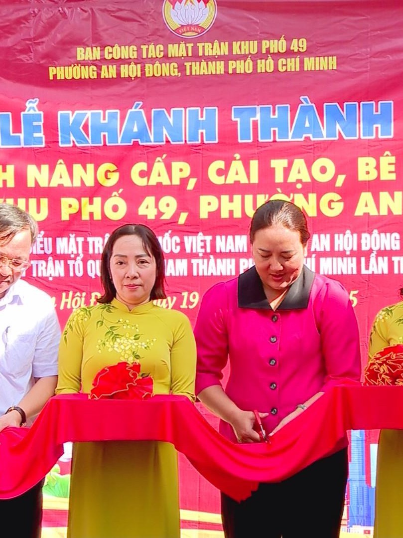 50 hộ dân cùng góp sức nâng cấp hẻm 1340 tại phường An Hội Đông