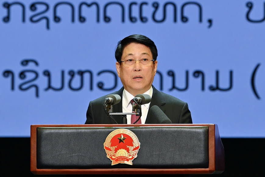 Chủ tịch nước dự Lễ kỷ niệm 50 năm Quốc khánh Lào và 105 năm Ngày sinh Chủ tịch Kaysone Phomvihane - Ảnh 3.