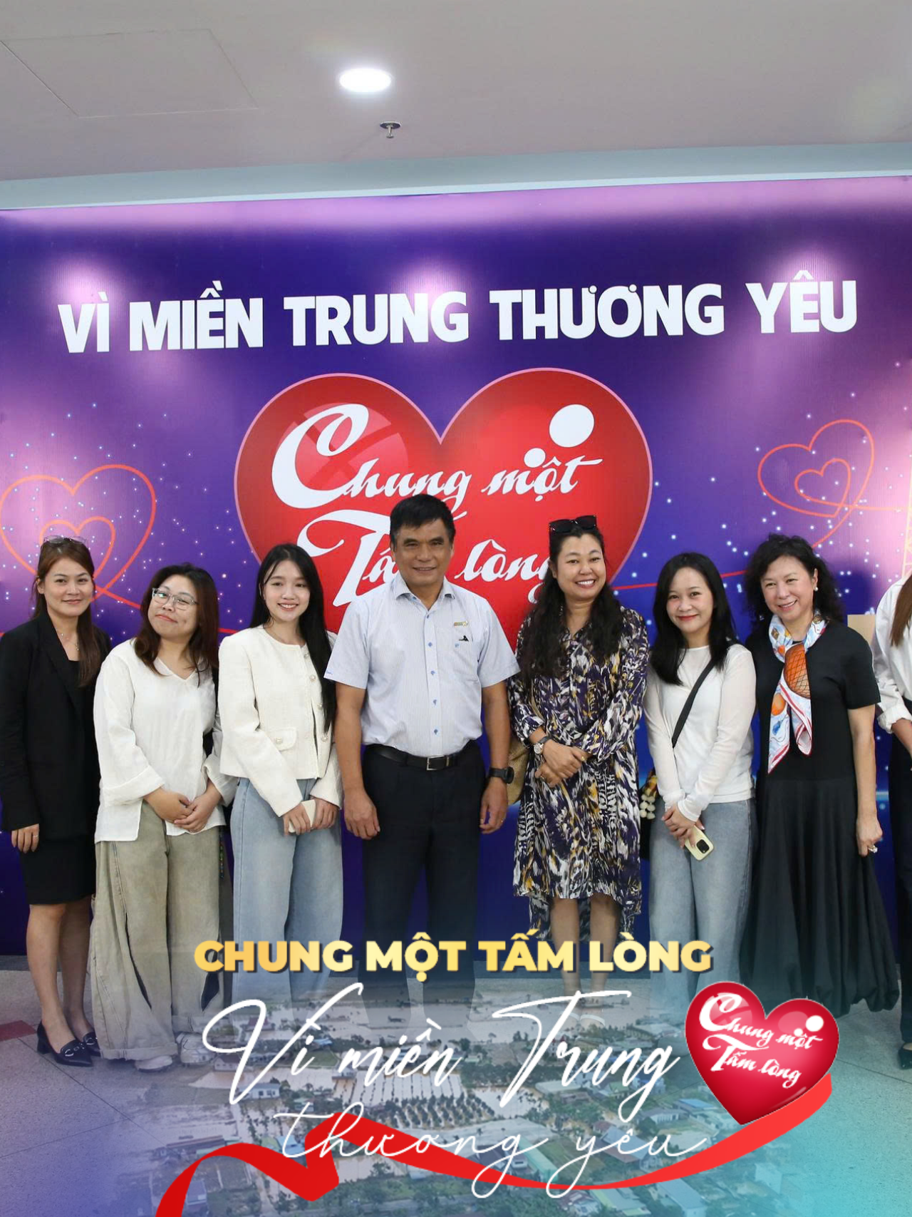 Nhiều tấm lòng chung sức hướng về miền Trung qua quỹ “Chung Một Tấm Lòng”