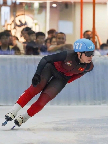 Nguyễn Phúc Gia Hưng và SEA Games đầu tiên cùng trượt băng tốc độ Việt Nam