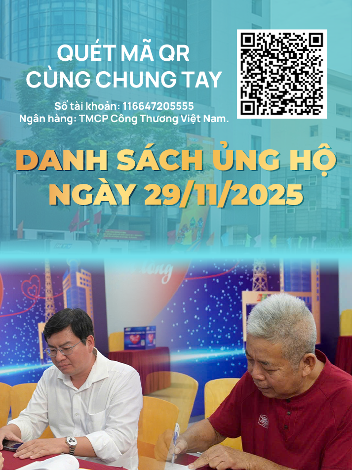 Danh sách khán giả ủng hộ Quỹ "Chung một tấm lòng: Vì miền Trung thương yêu" Từ ngày 16 giờ ngày 28/11/2025 đến 16 giờ ngày 29/11/2025
