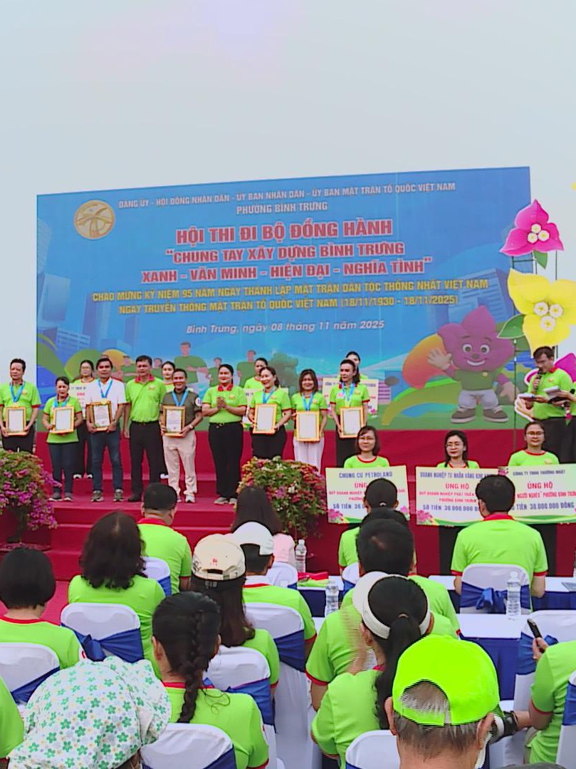 Lan tỏa sống xanh và kết nối cộng đồng qua Hội thi đi bộ tại phường Bình Trưng