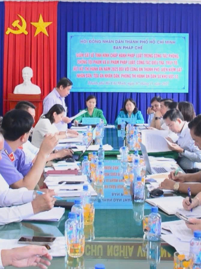 Ban Pháp chế, HĐND TP. Hồ Chí Minh giám sát công tác phòng chống tội phạm