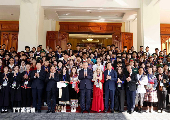 Tổng Bí thư: Công tác dân tộc là nhiệm vụ của cả hệ thống chính trị - Ảnh 2.