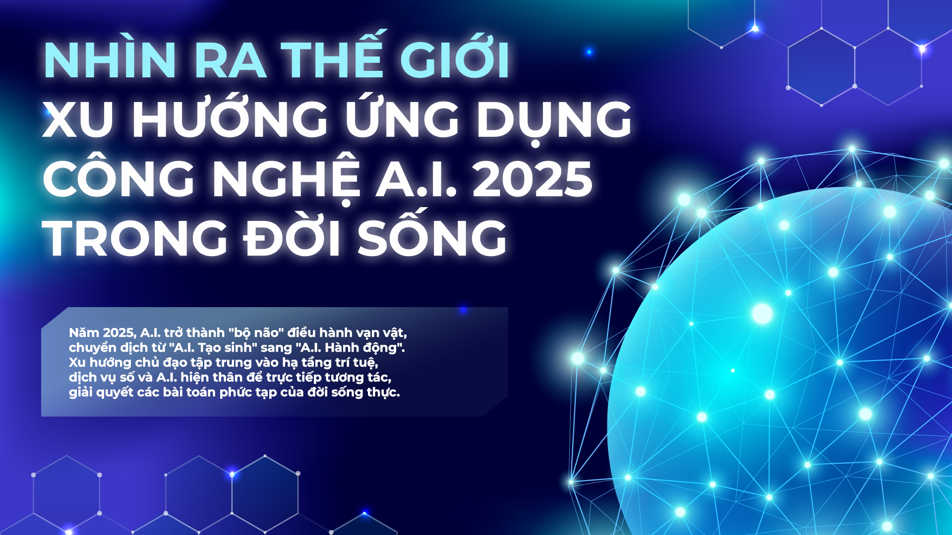 Nhìn ra thế giới: Xu hướng ứng dụng công nghệ A.I. 2025 trong đời sống