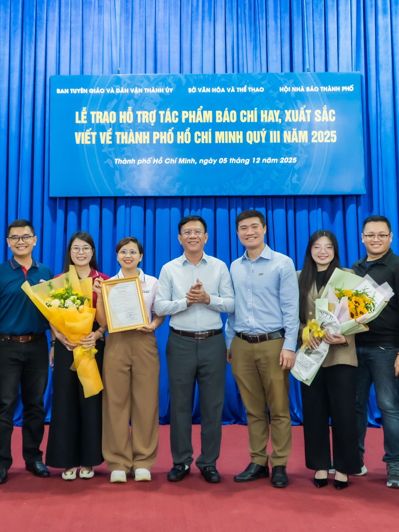 HTV có 6 tác phẩm được khen thưởng tác phẩm báo chí hay, xuất sắc viết về TP. Hồ Chí Minh trong quý III/2025