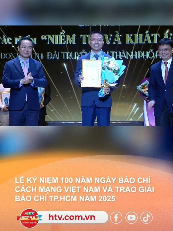 Lễ kỷ niệm 100 năm Ngày Báo chí Cách mạng Việt Nam và trao giải báo chí TP.HCM năm 2025