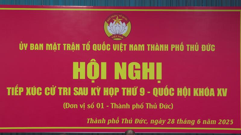 Đại biểu Quốc hội lắng nghe ý kiến cử tri TP. Thủ Đức- Ảnh 2.