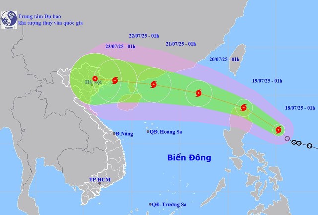 Dự báo gió mạnh, sóng lớn và mưa dông trên biển - Ảnh 1.