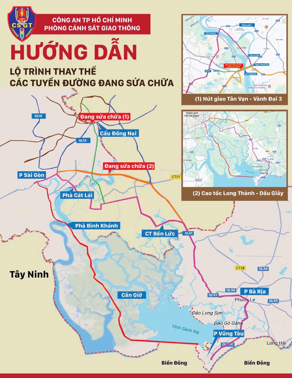 Đi từ Vũng Tàu, Phan Thiết về TP.HCM: Cục CSGT chỉ lối thoát kẹt xe - Ảnh 2.