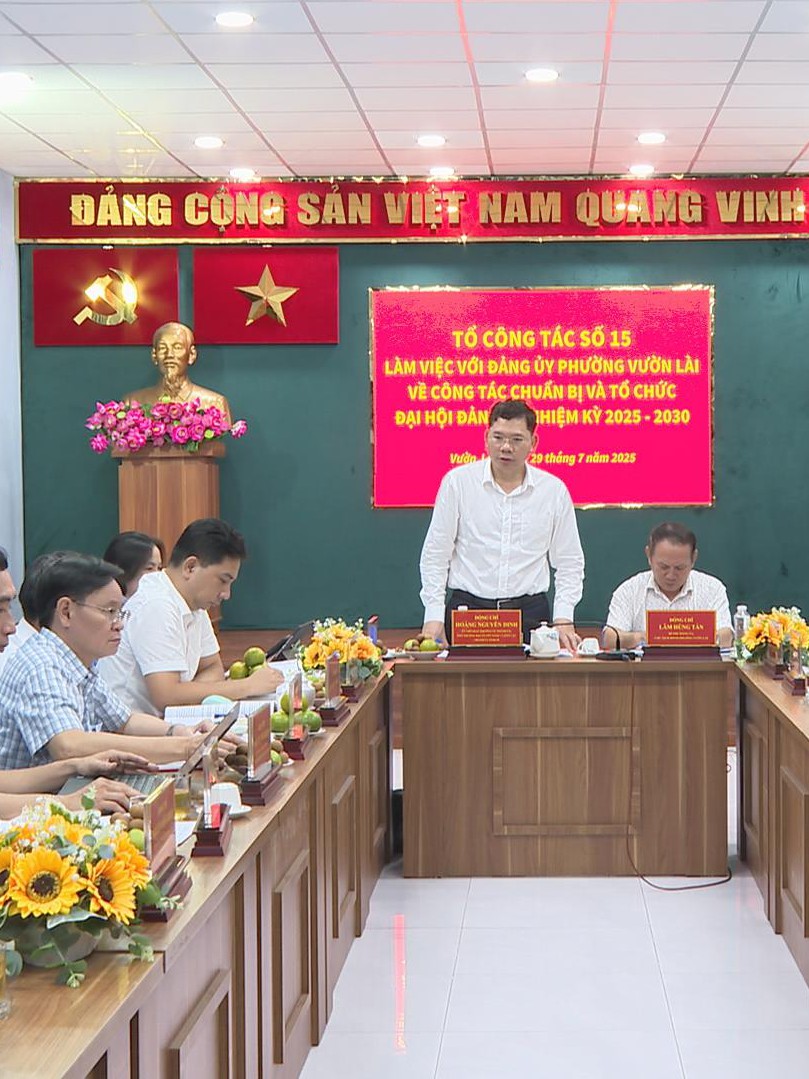 Tổ công tác số 15 kiểm tra công tác chuẩn bị Đại hội Đảng tại phường Hòa Hưng và Vườn Lài