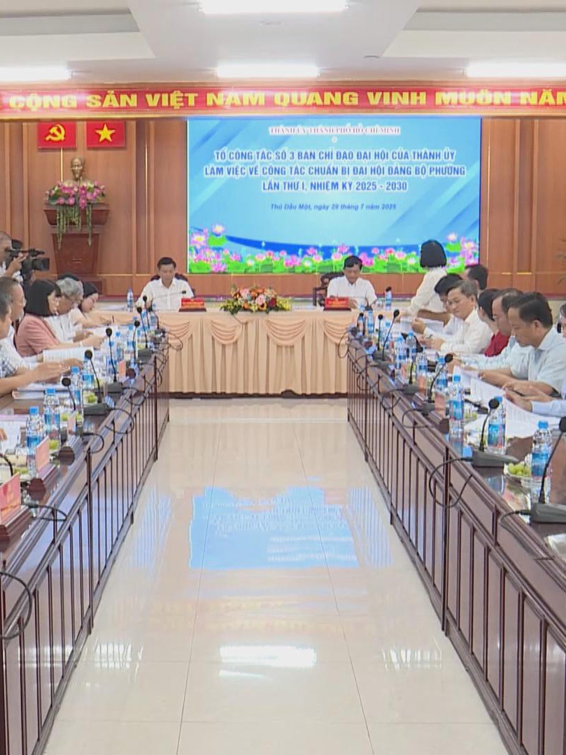 Tổ công tác số 3 kiểm tra công tác chuẩn bị Đại hội Đảng bộ tại 3 phường