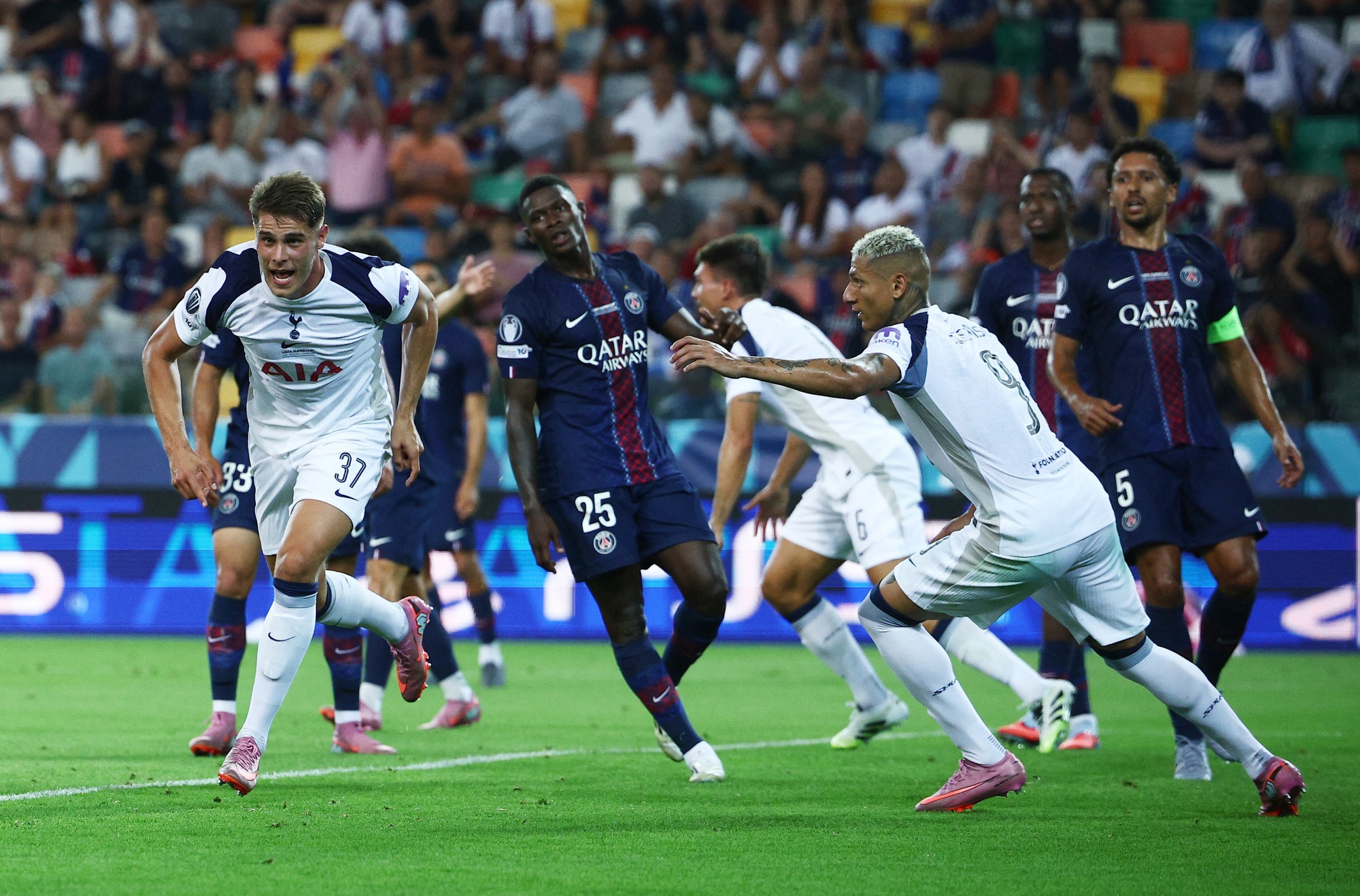 Canh bạc của HLV Enrique thắng lớn, PSG đánh bại Tottenham để giành Siêu cúp châu Âu- Ảnh 4.