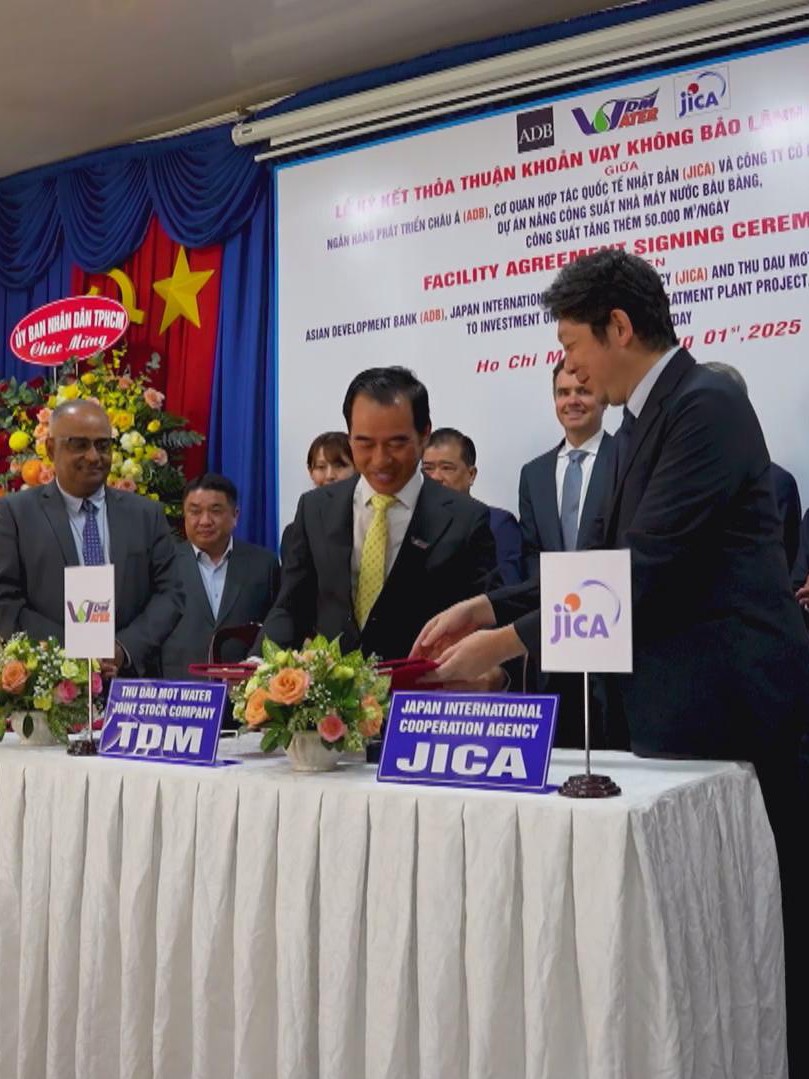 Nhà máy nước Bàu Bàng được đầu tư mở rộng với vốn vay 12 triệu USD từ ADB, JICA