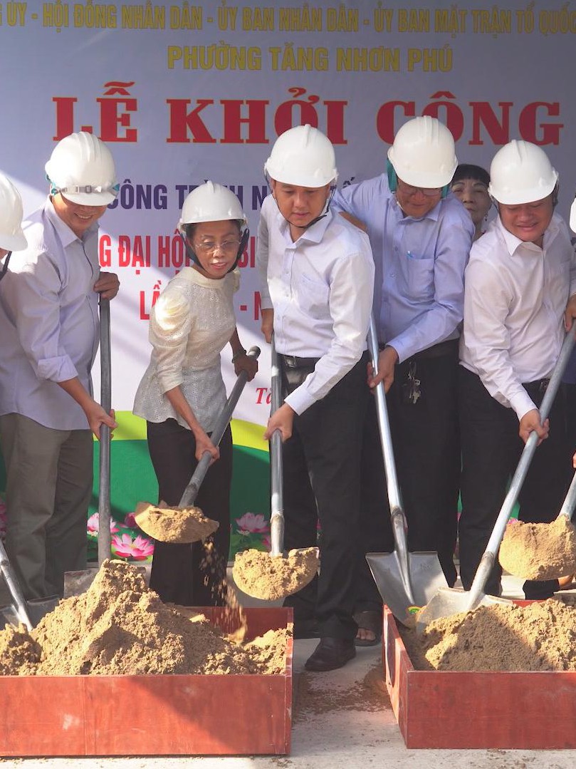 Khánh thành và công bố các công trình chào mừng Đại hội Đảng bộ Phường Tăng Nhơn Phú