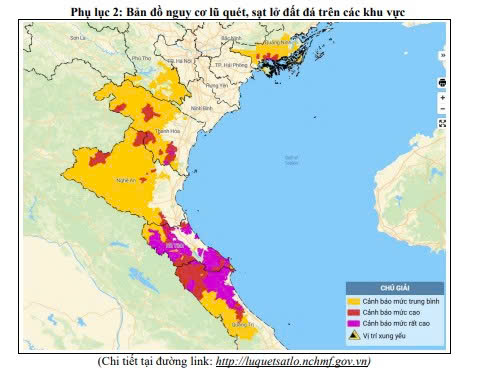 Cảnh báo lũ quét, sạt lở đất tại Phú Thọ, Quảng Ninh và khu vực từ Thanh Hóa - Quảng Trị - Ảnh 3.