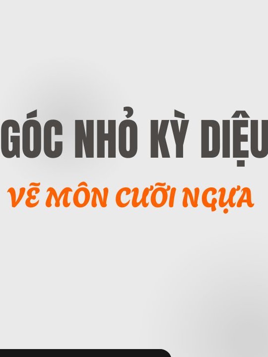 Học vẽ môn cưỡi ngựa