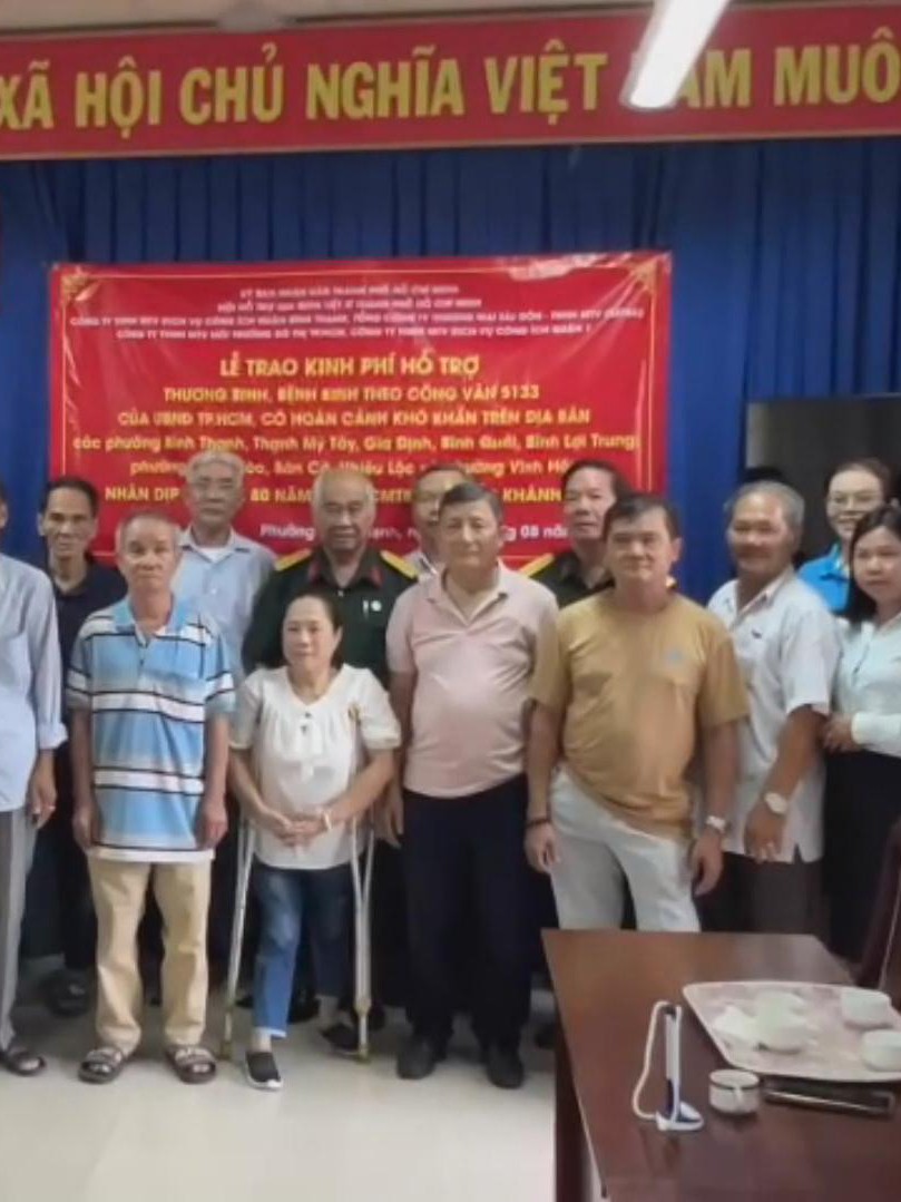Hội Hỗ trợ Gia đình Liệt sĩ TP.HCM chăm lo thương, bệnh binh dịp lễ 2/9