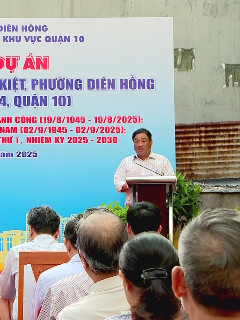 Khởi công công trình mở rộng hẻm 334 đường Lý Thường Kiệt, phường Diên Hồng, TP.HCM