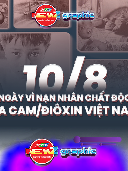 NewZgraphic: Ngày vì nạn nhân chất độc da cam/điôxin Việt Nam (10/8)