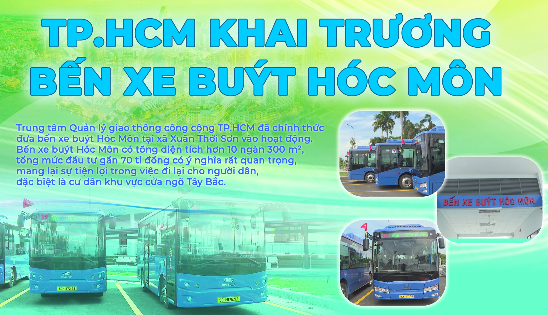 TP.HCM Khai trương bến xe buýt Hóc Môn