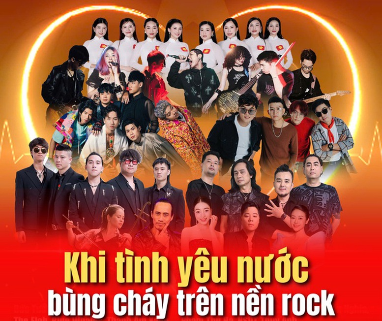 "Trái tim Việt Nam": Khi Rock hòa nhịp cùng niềm tự hào dân tộc- Ảnh 1. "Trái tim Việt Nam": Khi Rock hòa nhịp cùng niềm tự hào dân tộc- Ảnh 1.