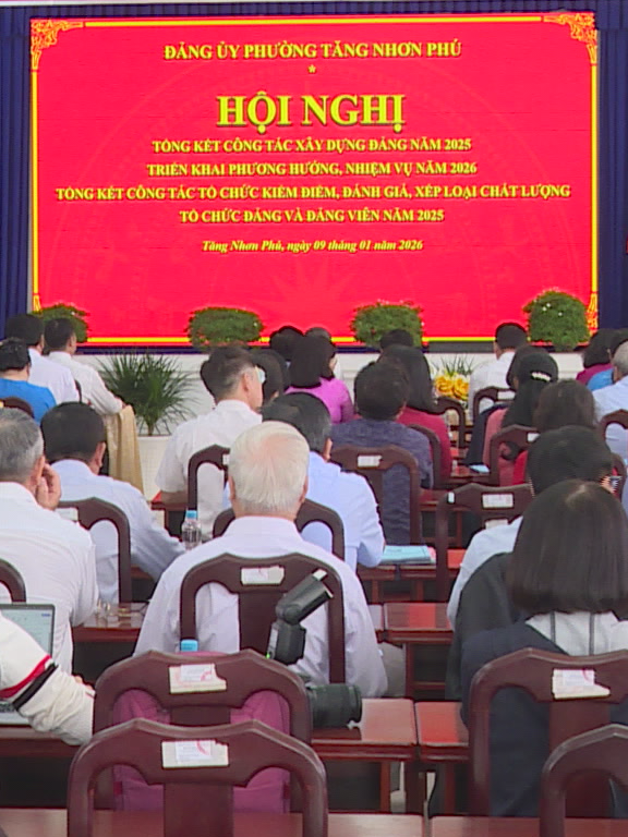 Phường Tăng Nhơn Phú, TP. Hồ Chí Minh tổng kết công tác xây dựng Đảng năm 2025