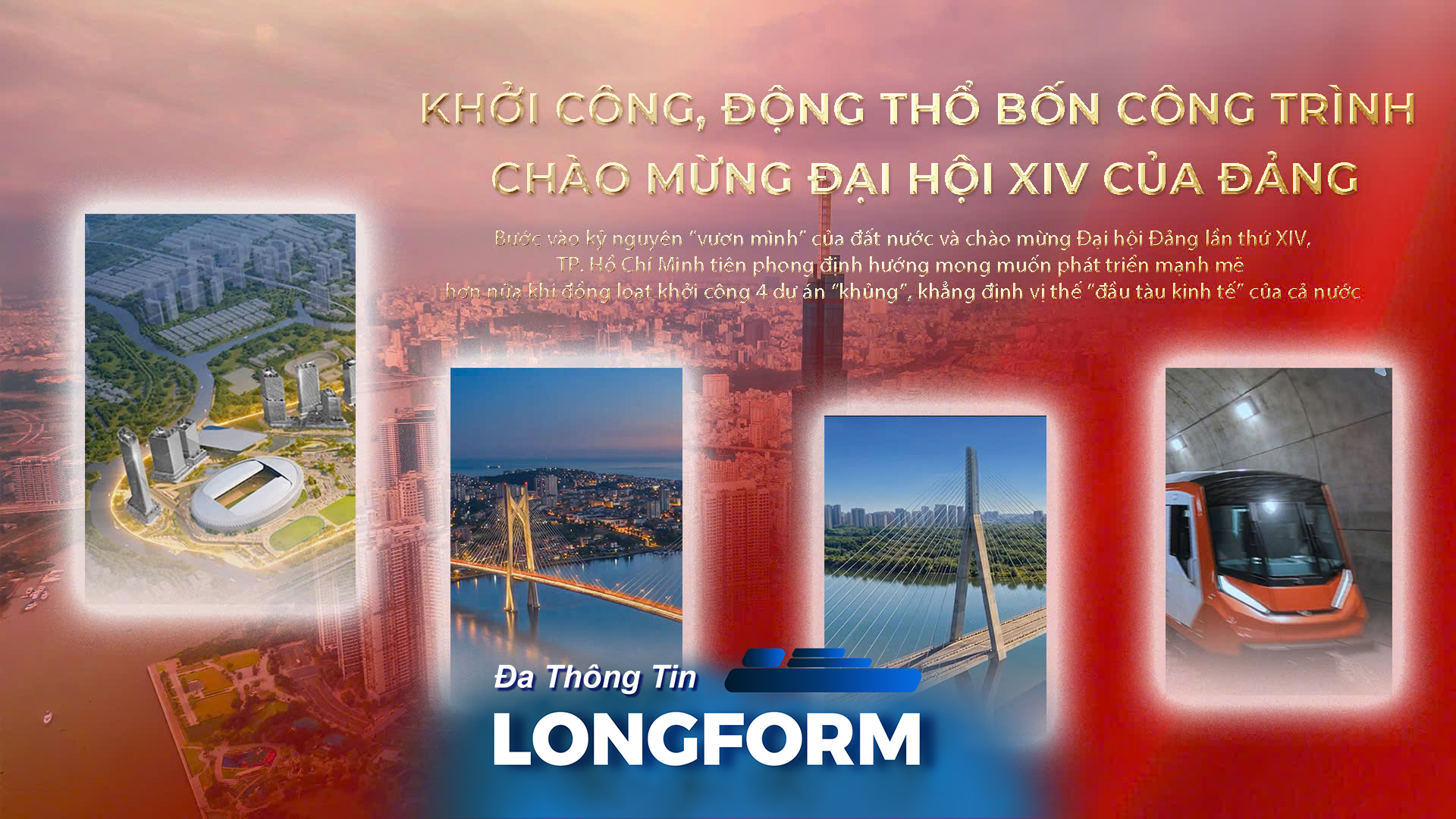 Khởi công, động thổ bốn công trình chào mừng Đại hội XIV của Đảng