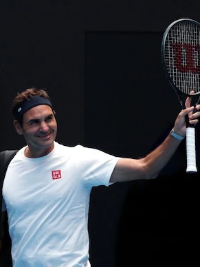 Roger Federer đã trở lại Melbourne giao lưu với các tay vợt và khán giả