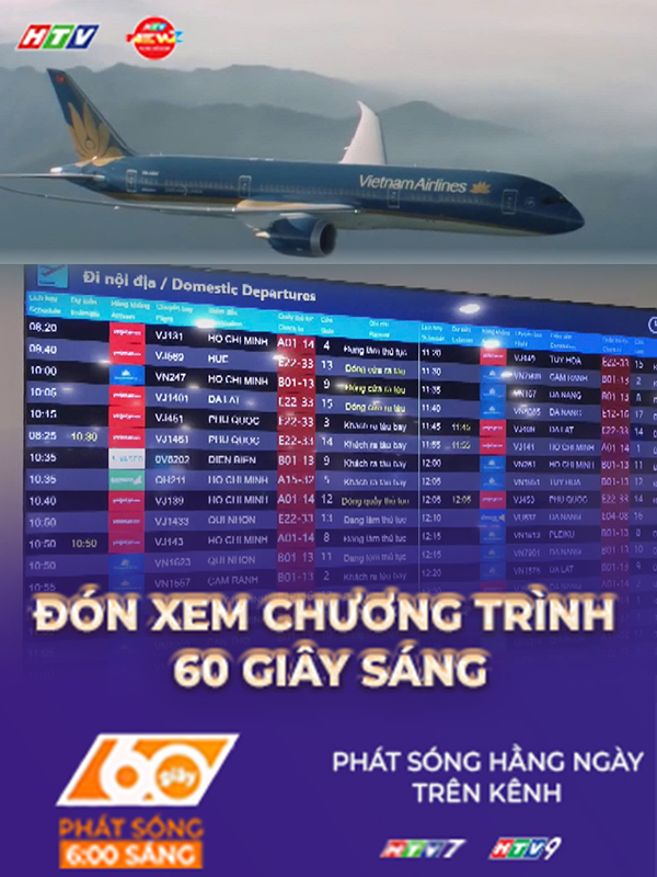 60 Giây ngày 17/1/2026 | Hãng bay liên tục bổ sung chỗ, giá vé máy bay Tết vẫn ở ngưỡng cao