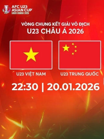 Link trực tiếp U23 Việt Nam - U23 Trung Quốc