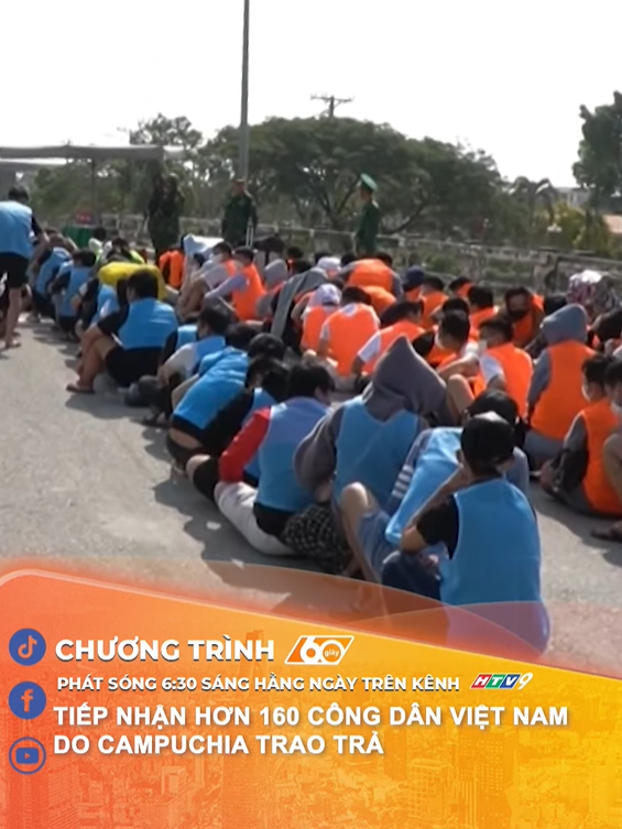 Tiếp nhận hơn 160 công dân Việt Nam do Campuchia trao trả
