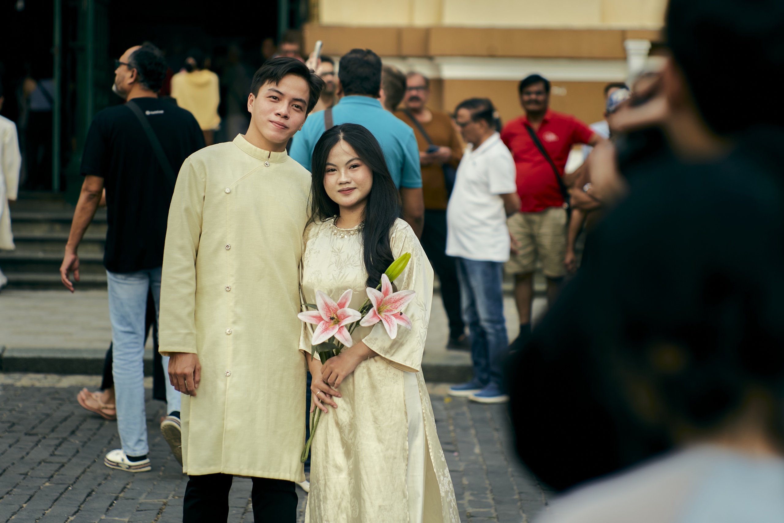 Sắc xuân về sớm trên những tà áo- Ảnh 13. Sắc xuân về sớm trên những tà áo- Ảnh 13.